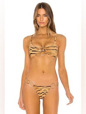 Beach Bunny Lexi Bralette in Animal Print